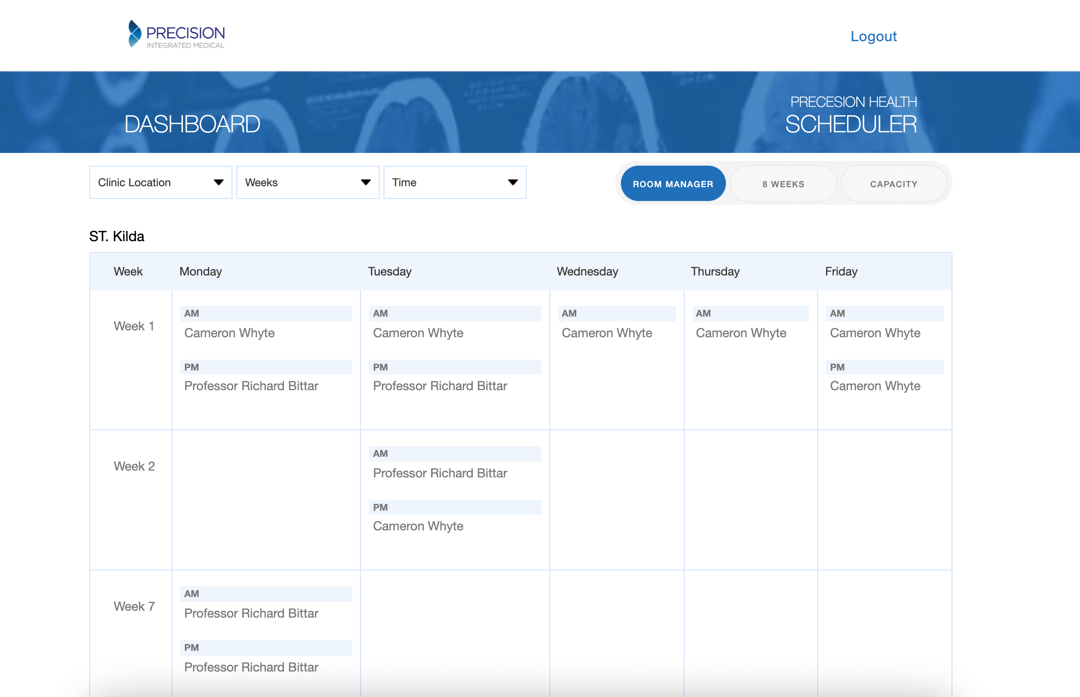 Precision Health Scheduling Platform